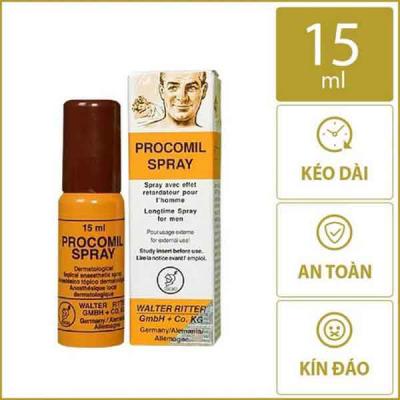 CHAI XỊT PROCOMIL SPRAY – KÉO DÀI THỜI GIAN QUAN HỆ CHÍNH HÃNG