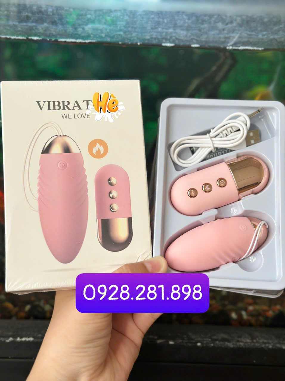 Trứng Rung Không Dây VIBRATOR 10 Chế Độ Có Nhiệt